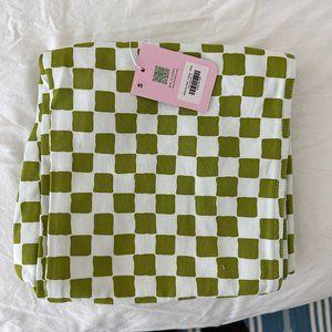 Brand NWT Holiday the Label Kokomo Pants Olive Check Small